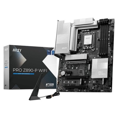 MSI PRO Z890-P WIFI - ATX SOCKET 185 - INTEL Z890 - 4X DDR5 - WI-FI 7 - 9200 MHz -M.2 PCIE 5.0 -LAN5
