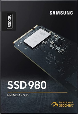 Samsung 980 - 500 Go SSD NVMe M.2, PCIe 3.0 - Disque Interne