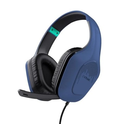 TRUST GXT415 ZIROX - CASQUE + MIC GAMAING FILAIRE - PC, PS4, PS5, XBOX - JACK 3,5MM - BLACK & BLUE