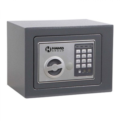 COFFRE FORT SE-S17EV - ACIER DURABLE - 25x19x19 cm - PANNEAU ÉLECTRONIQUE - SÉCURITÉ MAXIMALE -NOIR