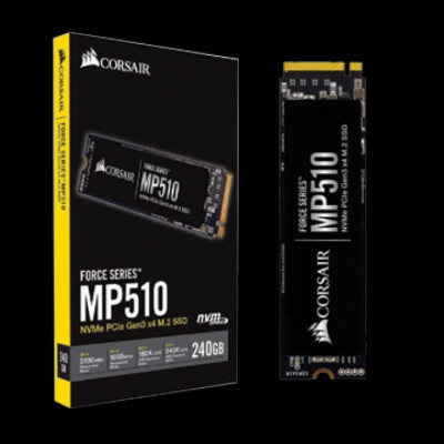 corsair Force Series MP510 480GB NVMe PCIe Gen3 X4 M.2 SSD, Black