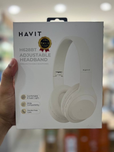HAVIT H628BT - CASQUE BLUETOOTH SANS FIL - AUDIO STÉRÉO - MICRO INTÉGRÉ - PLIABLE - NOIR