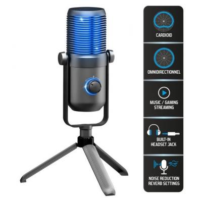 Spirit Of Gamer EKO900 Microphone À Condensateur - Double Directivité - Pour Streaming Podcasts