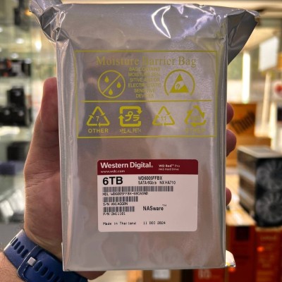 WD RED PRO NAS WARE 6 TB - DISQUE DUR HDD 3.5" - 7200 RPM - SATA 6 GB/S - 256MB CACHE - WD6005FFBX