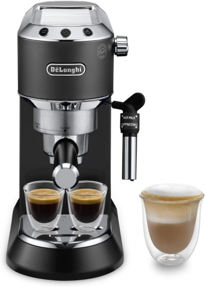 Machine expresso DeLonghi Dedica Style pour préparer des boissons café et lactées, EC685