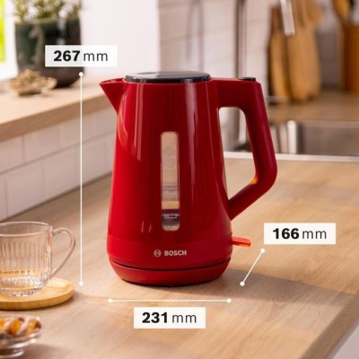 Bouilloire Moulinex Électrique Sans Fil 1.7l 2400w TWK1M121 blanc / rouge