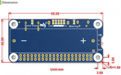 Arduino - Carte Dextension Batterie Lithium Pour Raspberry