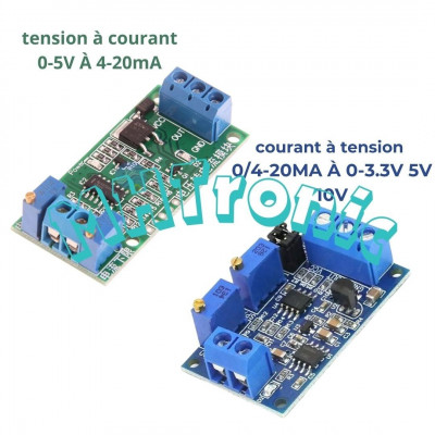 Arduino - MODULE CONVERSION DE SIGNAL 0/4-20MA À 0-3.3V 5V 10V & 0-5V TO 4-20MA