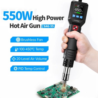 FNIRSI SAG 55 Intelligent 550 w Hot Air Gun Modele Pro