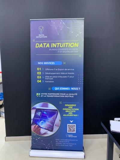 Banner roll up desk .......