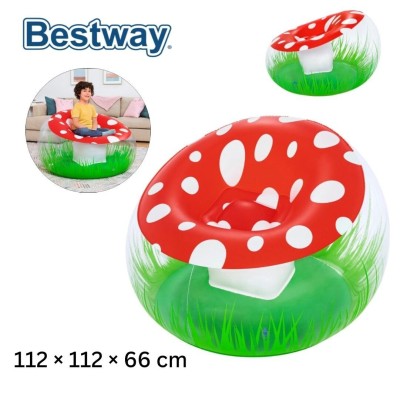 Fauteuil Pouf et Chaise Gonflable Géant Mushroom Ergonomique pour Enfants et adultes Bestway 