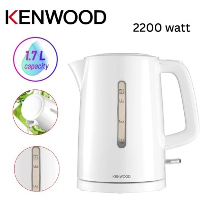 Bouilloire Électrique Kenwood Sans Fil 1.7L 2200W Systéme Chauffe Rapide Et Arrêt Automatique 