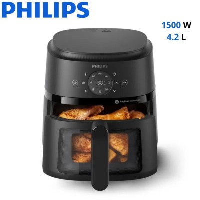 Friteuse Air Fryer Philips Sans Huile 4.2 L 1500 W Avec Fenêtre -  Philips Série 2000 - قلاية هوائية