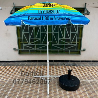 Parasol 1.80m à rayures de Plage Solide - مظلة بحر باراسول