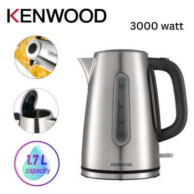 Bouilloire Électrique KENWOOD Sans Fil 1.7L 3000W Chauffe Rapide Et Arrêt Automatique Inox - غلاية 
