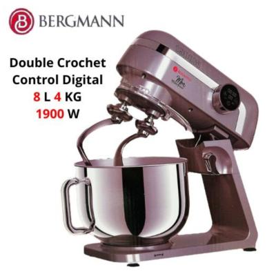 Robot Pétrin Double Crochet - 1900 W 8 L - Avec Control Digital Bergmann عجانة