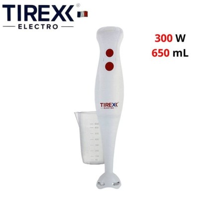 Bras Mixeur Plongeant 300W 2 Vitesses  Avec Tasse 650ML TIREXX - خلاط يدوي
