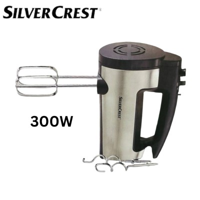 Batteur Electrique À Main 300W Inox SilverCrest - 5 vitesses et Turbo - 