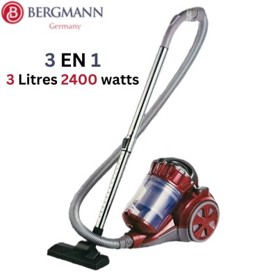 Aspirateur 3 En 1 Technologie Cyclonique - 3 Litres 2400W Bergmann مكنسة هوائية 3 في 1