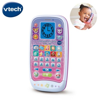 Smartphone VTech P'tit Genius Magic Light - Téléphone éducatif interactif Cadeau pour enfants
