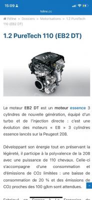 Moteur essence Peugeot EB Turbo PureTech - EB 1.2 THP - Féline