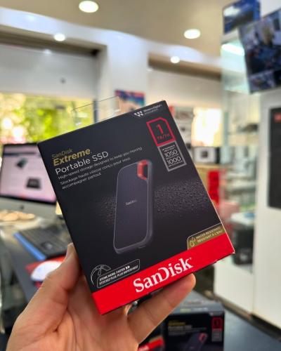 Disque SSD portable SanDisk Extreme 1 To  - Jusqu à 1050 Mo/s,  USB-C USB 3.2 Gen 2