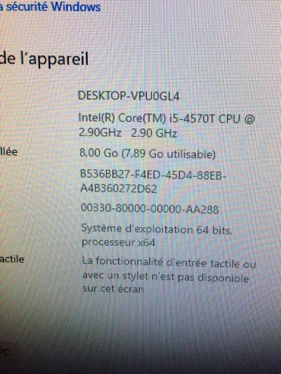 Lenovo Thinkcenter M93p - i5 4570T