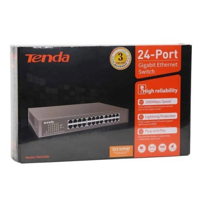 network-connection-switch-tenda-24-ports-gigabit-ethernet-teg1024d-2000mbps-kouba-algiers-algeria