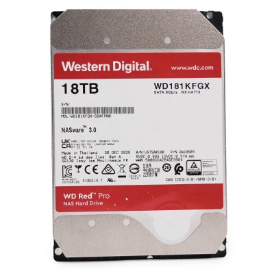 Western Digital Red Pro NAS WD181KFGX 18TB 7.2K RPM SATA 6Gb/s 512e 2025