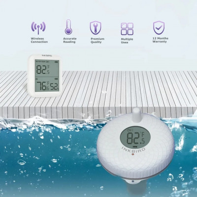 Thermomètre température numérique précis sans fil pour piscine