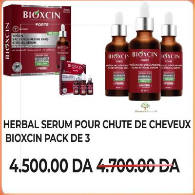 HERBAL SERUM POUR CHUTE DE CHEVEUX BIOXCIN PACK DE 3