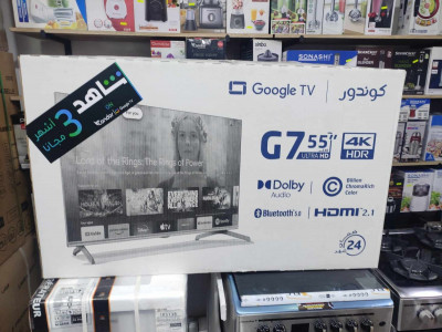 PROMOTION TV CONDOR 55 G7 GOOGLE TV TECHNOLOGIE CHROMARICH 1 BILLION DE COULEUR 10 BITS
