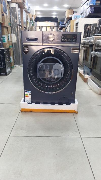 PROMO MACHINE A LAVER MAXWELL 3D A+++ 12kg inverter-vapeur STEAM CAREX2 1400T-MIN BLEU-FONCé