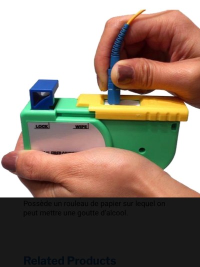 Cassette de nettoyage fibre