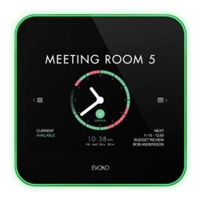 EVOKO Liso Ecran tactile pour réservation de salle de réunion 