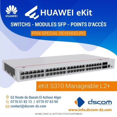 Réseau Professionnel Huawei eKit   Switchs, Modules SFP, Access Points 
