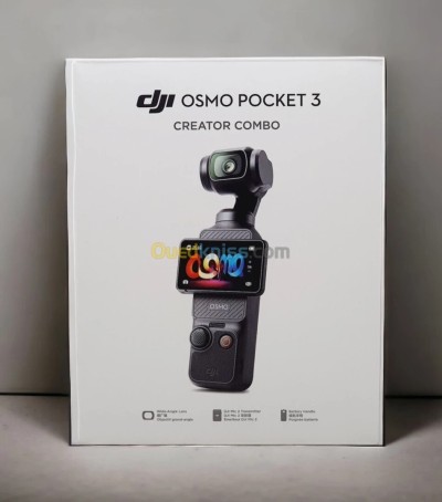 DJI OSMO POCKET 3 CREATOR COMBO - 4K 60 FPS - 2" OLED - MICRO SD - 4X ZOOM - CMOS - BLACK