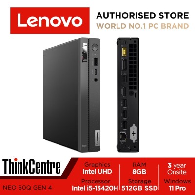 ThinkCentre Neo 50q Gen 4 i5 13420h 16G RAM DRR4 256G SSD 
