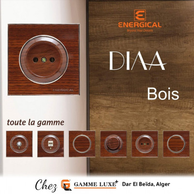 materiel-electrique-interrupteurs-et-prises-encastre-diaa-acrylique-bois-energical-dar-el-beida-alger-algerie