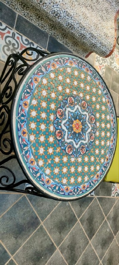 Table Fer forgé+céramique chik