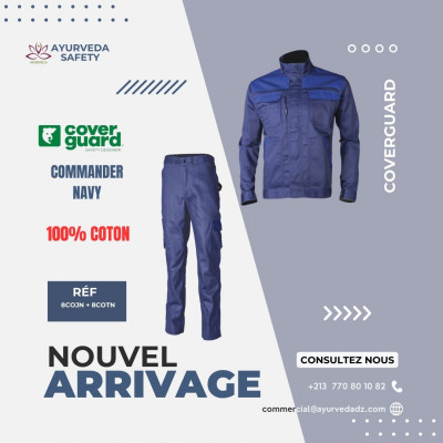 Tenue de travail COVERGUARD Commander 100% Coton / Couleur: Bleu Navy