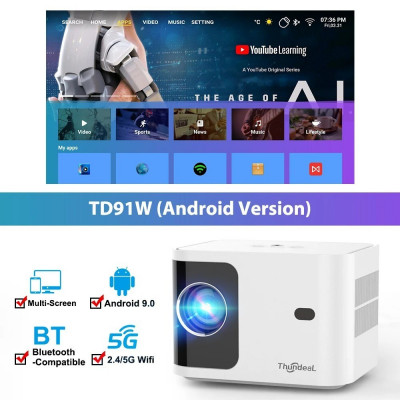 data-shows-thundeal-hd-mini-projector-td91-full-1080p-4k-9000-lumens-kouba-alger-algerie