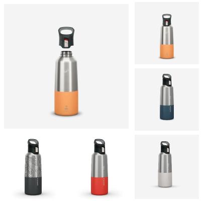 Gourde isotherme inox 0,8L bouchon à ouverture rapide pour la randonnée 