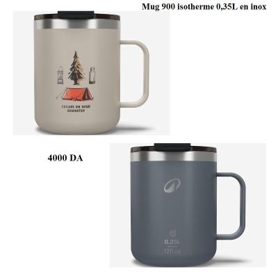 Mug 900 isotherme 0,35L en inox, pour le camping, la randonnée/trekking 