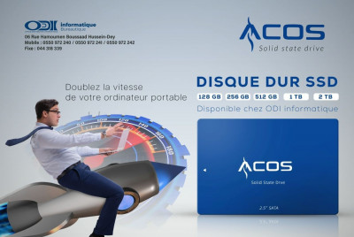 DISQUE DUR SSD SATA ACOS 256GB / 512GB / 1TB / 2TB