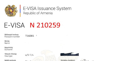 Visa Armenia تأشيرة أرمينيا