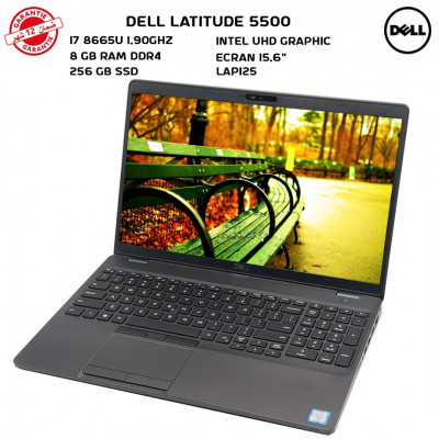 Dell Latitude E5500 I7 8655U 8GBDDR4 256SSD 15.6 Pouce