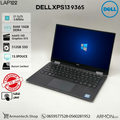 DELL XPS13 9365 i7 7y75 16GBDDR4 512SSD 13.3 Pouce Tactile