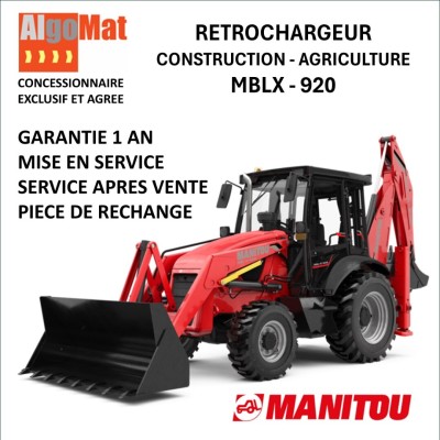 MANITOU TRACTOPPELLE   مانيتو تراكتوبلر RETROCHARGEUR MBLX920 MANITOU   مانيتو MBLX920 ريترولودر 2025