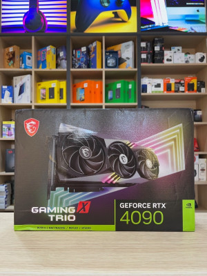 GPU MSI GAMING X TRIO RTX 4090 24GB ( GDDR6X 24GB (21Gb/s|384-bit), PCIe 4.0, TRI FROZR 3 )